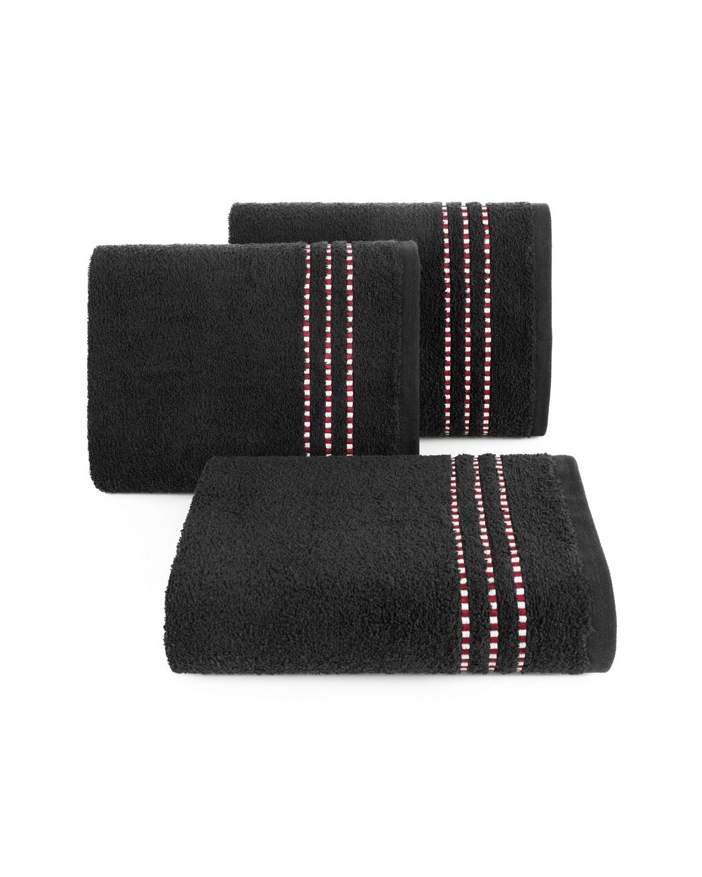 Ręcznik bawełna 70x140 Fiore 17 czarny Eurofirany