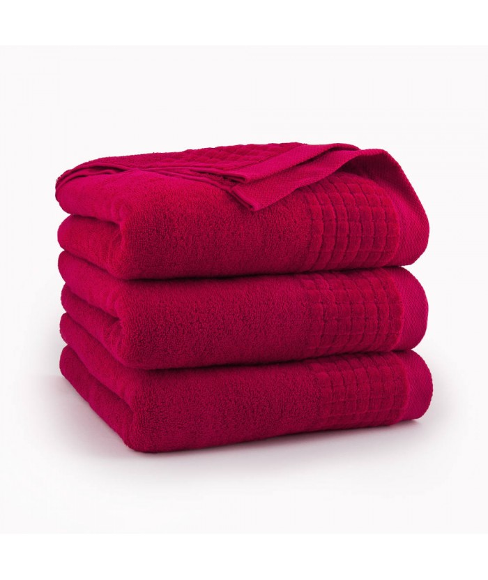 Ręcznik Zwoltex Paulo bawełna 70x140 czerwony