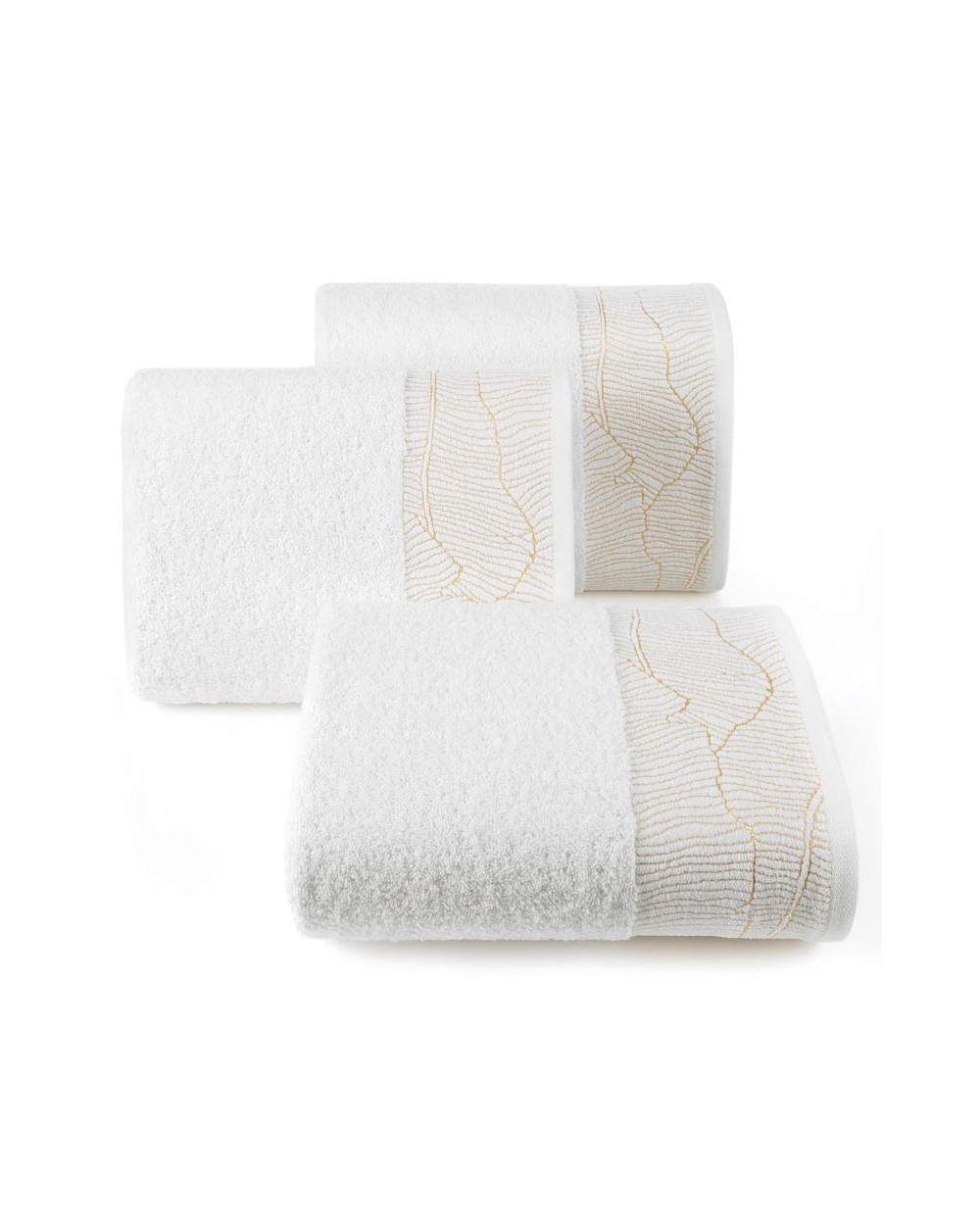 Ręcznik bawełna 70x140 Metalic biały Eurofirany 