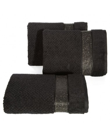 Ręcznik bawełna 30x50 Milan czarny Eurofirany 