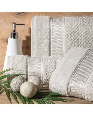 Ręcznik bawełna 70x140 Milan czarny Eurofirany 