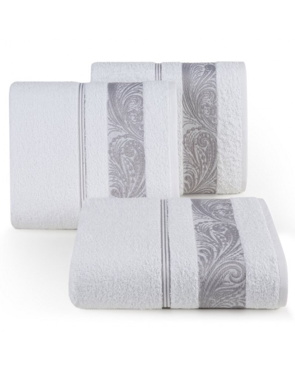 Ręcznik bawełna 70x140 Sylwia 1 biały Eurofirany 