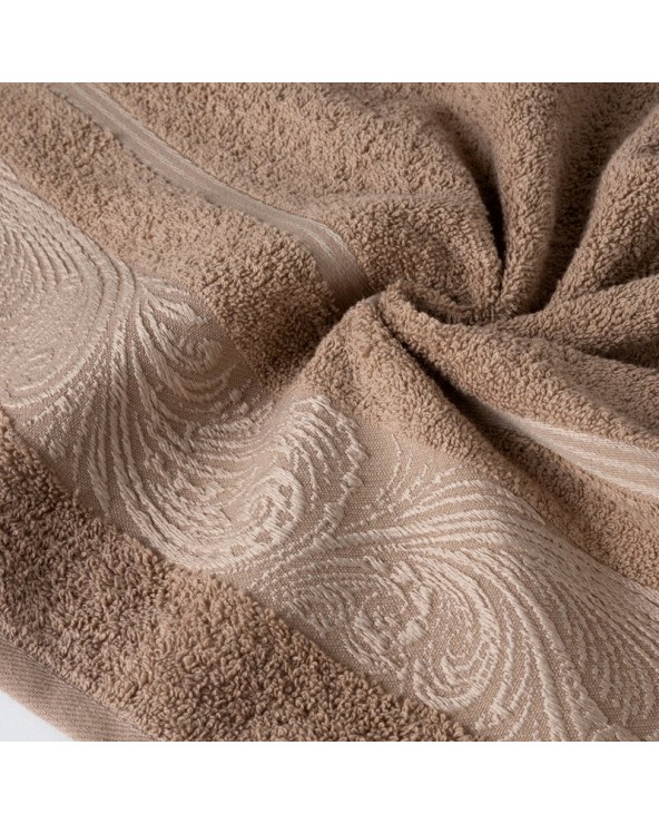 Ręcznik bawełna 70x140 Sylwia 1 ciemnobrązowy Eurofirany 