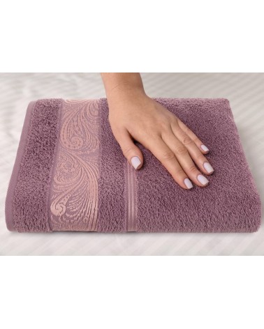 Ręcznik bawełna 70x140 Sylwia 1 ciemnobrązowy Eurofirany 