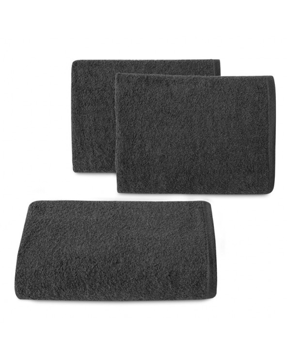 Ręcznik bawełna 50x100  Gładki 1 czarny Eurofirany 