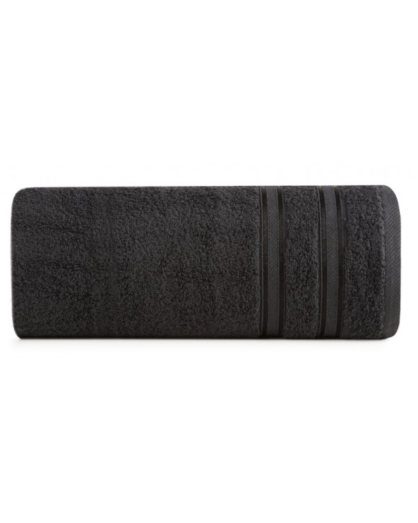 Ręcznik bawełna 50x90 Manola czarny Eurofirany