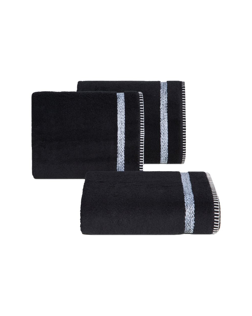 Ręcznik bawełna 50x90 Viera czarny Eurofirany