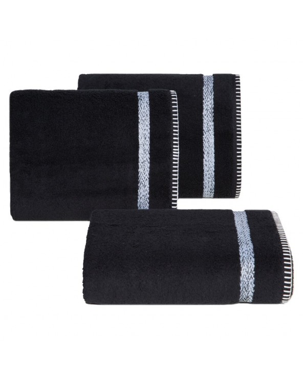 Ręcznik bawełna 70x140 Viera czarny Eurofirany
