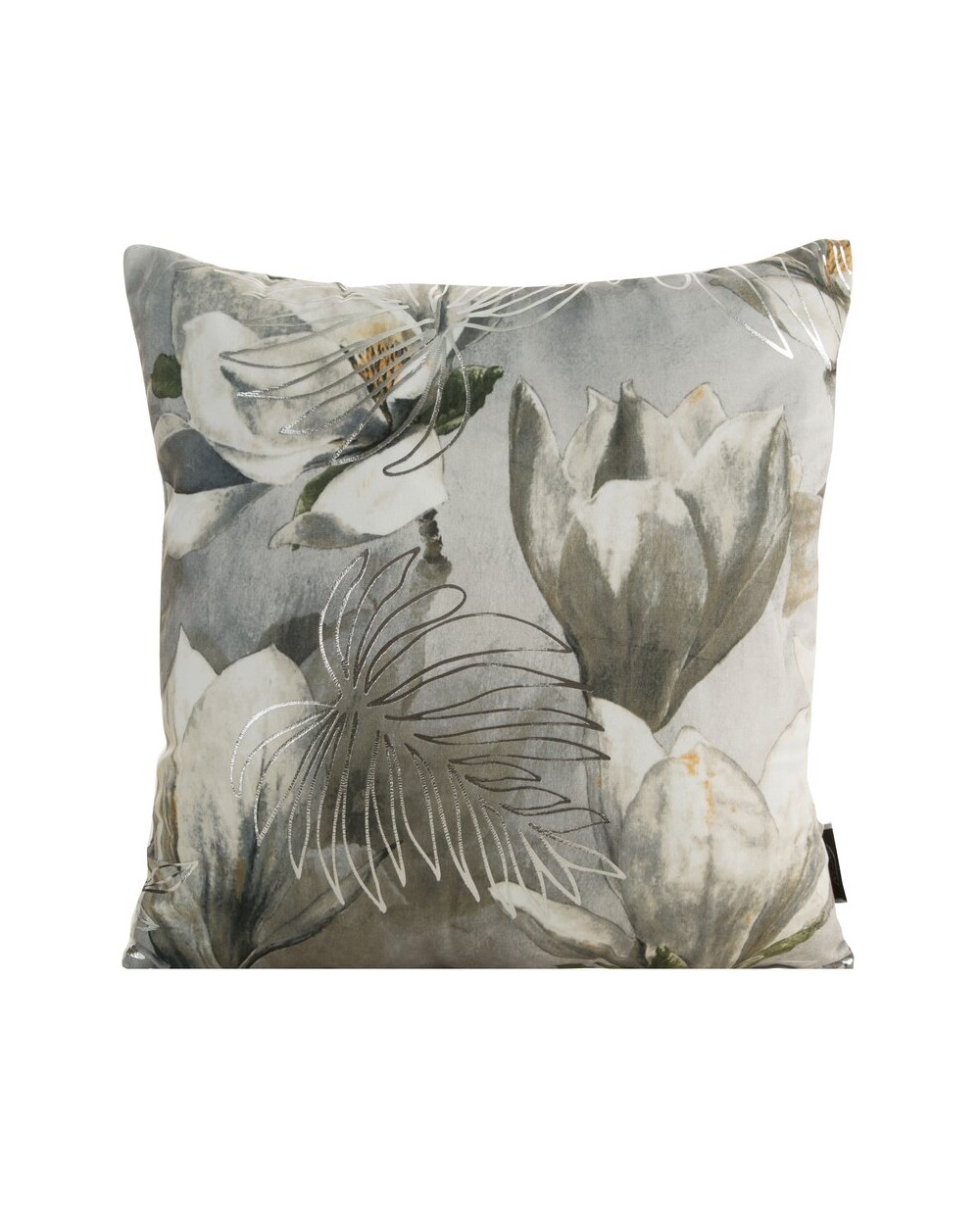 Poszewk velvet 40x40 Sandy stalowa/srebrna Eurofirany