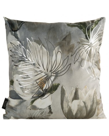 Poszewk velvet 40x40 Sandy stalowa/srebrna Eurofirany