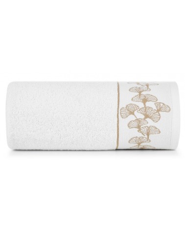 Ręcznik bawełna 70x140 Blanca 10 biały/złoty Eurofirany 
