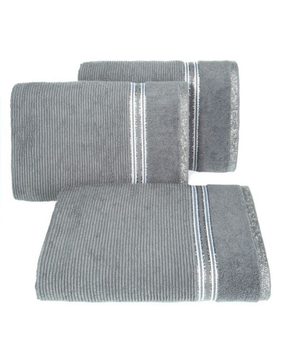 Ręcznik bawełna 70x140 Filon srebrny Eurofirany