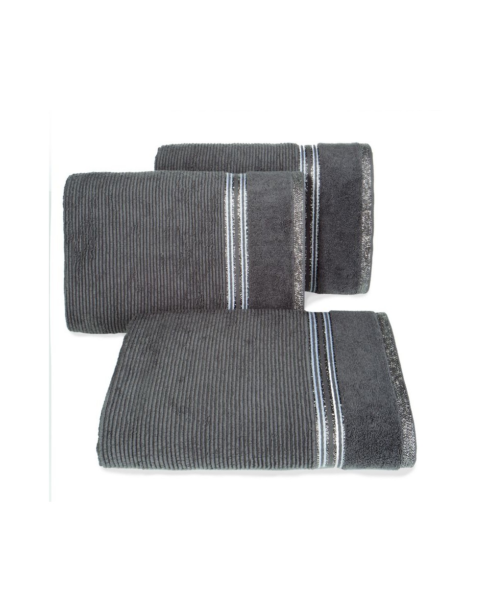 Ręcznik bawełna 30x50 Filon stalowy Eurofirany