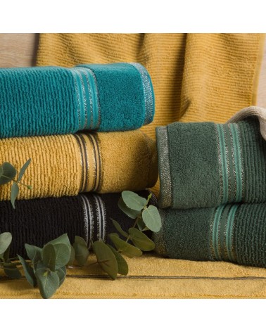 Ręcznik bawełna 70x140 Filon ciemnozielony Eurofirany 