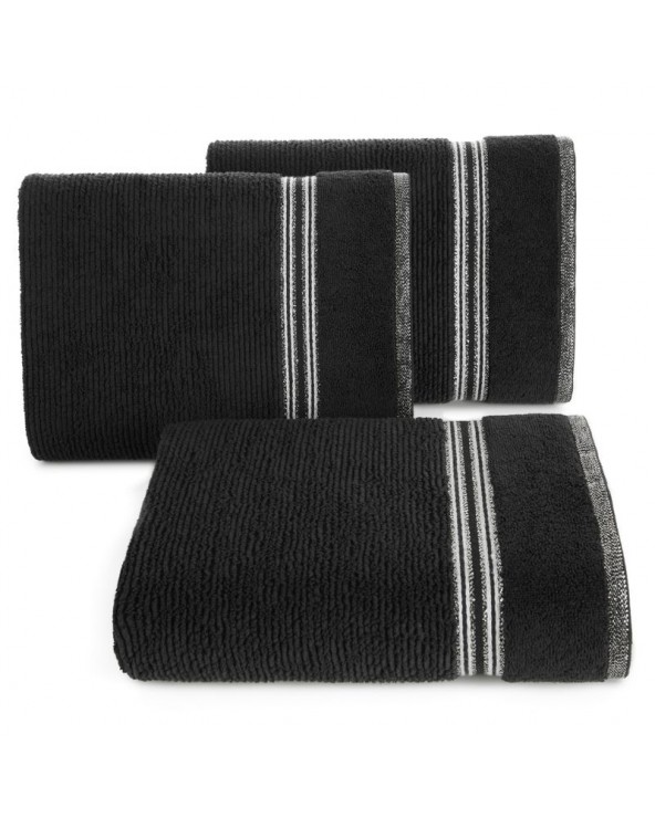 Ręcznik bawełna 50x90 Filon czarny Eurofirany
