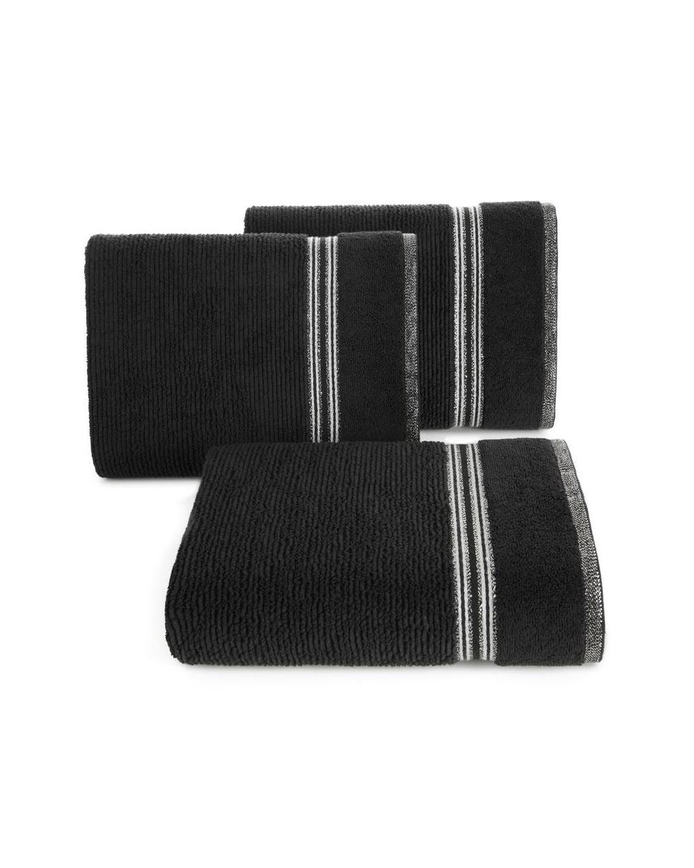 Ręcznik bawełna 50x90 Filon czarny Eurofirany