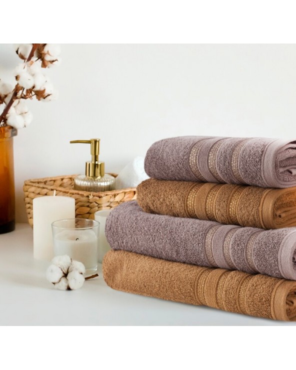 Ręcznik bawełna 50x90 Judy różowy Eurofirany