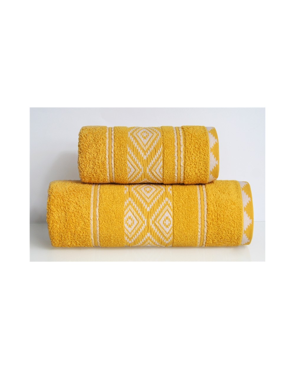 Ręcznik bawełna 50x90 Azteka kurkuma Greno