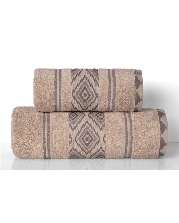 Ręcznik bawełna 70x130 Azteka beżowy Greno