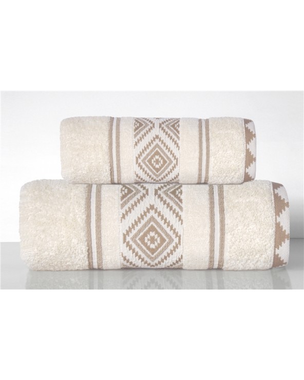 Ręcznik bawełna 70x130 Azteka lniany Greno