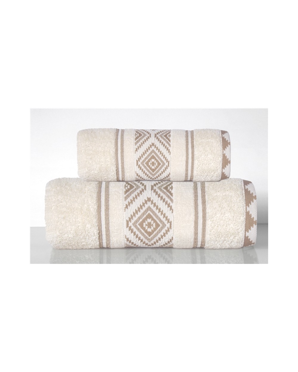 Ręcznik bawełna 70x130 Azteka lniany Greno