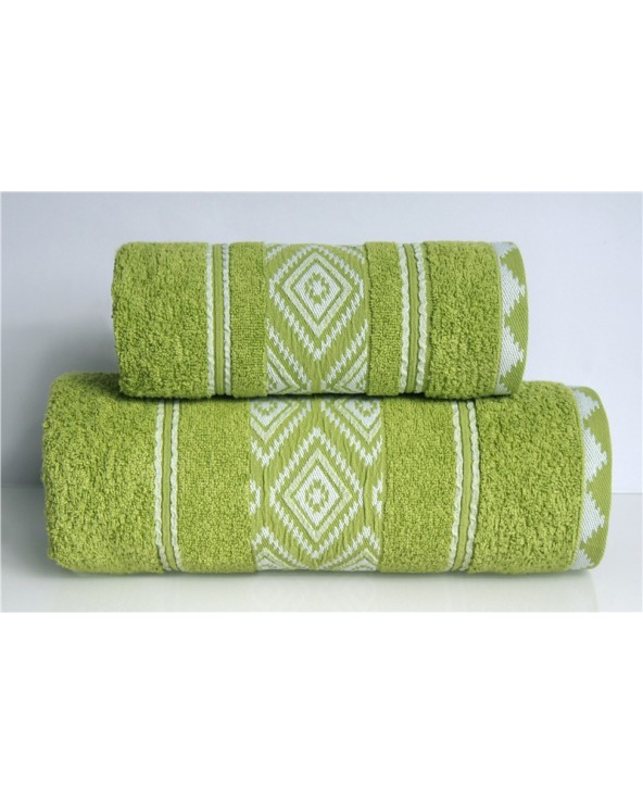 Ręcznik bawełna 70x130 Azteka zielony Greno