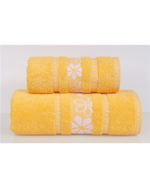 Ręcznik bawełna 70x130 Margarita żółty Greno