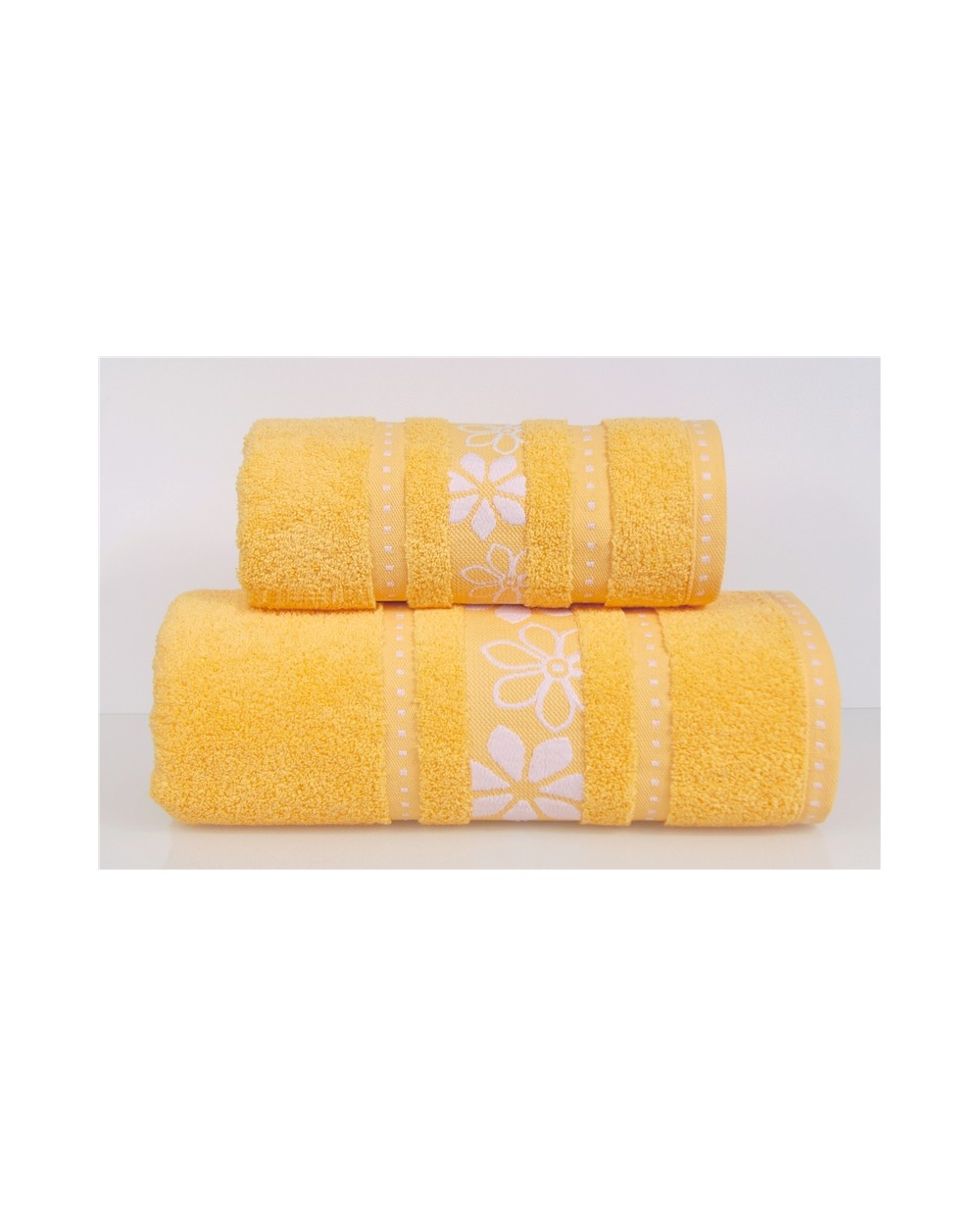 Ręcznik bawełna 70x130 Margarita żółty Greno