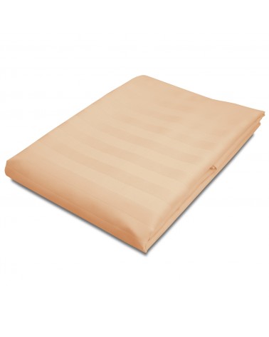 Prześcieradło bambusowe 220x260 Stripe bez gumki Beige Darymex