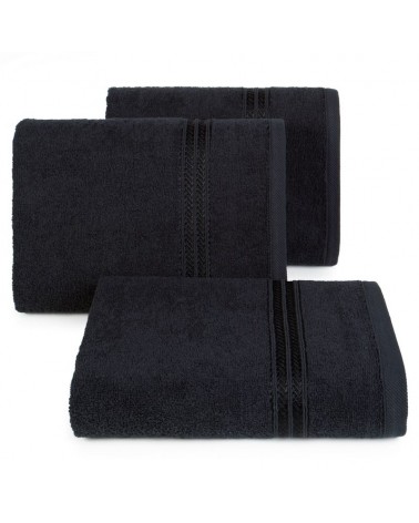 Ręcznik bawełna 50x90 Lori czarny Eurofirany 
