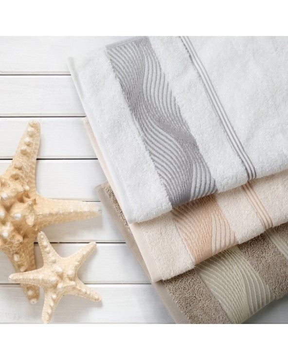 Ręcznik bawełna 70x140 Sylwia 2 biały Eurofirany 