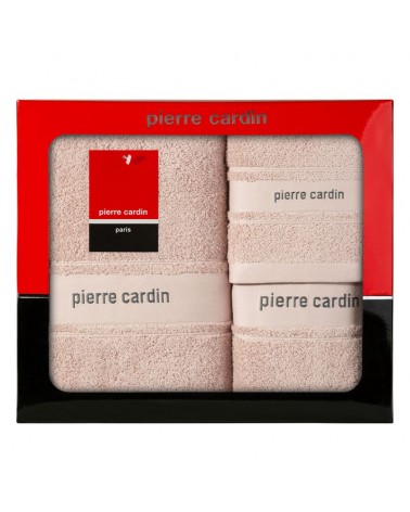 Ręcznik bawełna 30x50 + 50x90 + 70x140 kpl 3 szt Pierre Cardin Nel pudrowy Eurofirany
