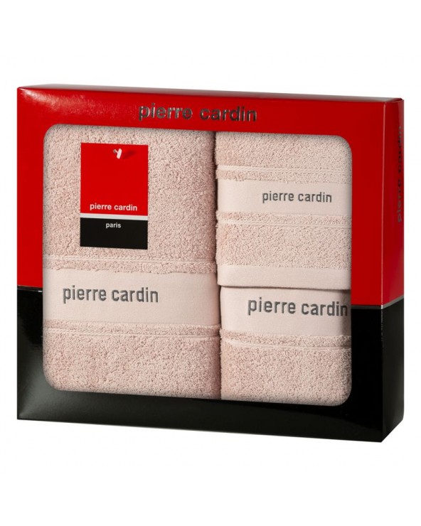 Ręcznik bawełna 30x50 + 50x90 + 70x140 kpl 3 szt Pierre Cardin Nel pudrowy Eurofirany