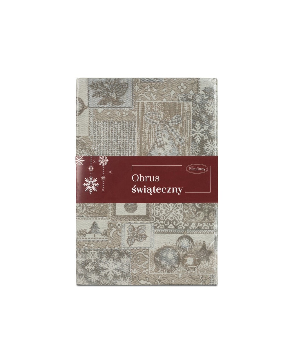 Obrus 85x85 Noel 3 srebrny Eurofirany 