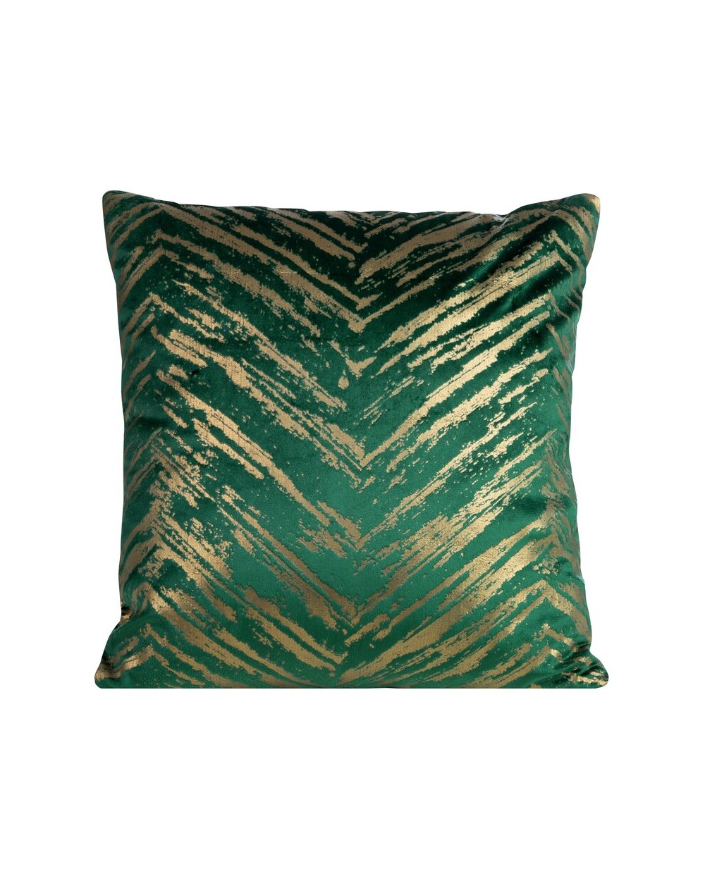 Poszewka velvet 40x40 Sara ciemnozielona/złota Eurofirany 