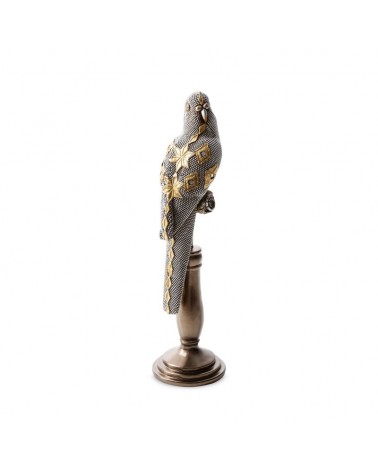 Figurka dekoracyjna 10x10x35cm Kali 1 srebrna/złota Eurofirany