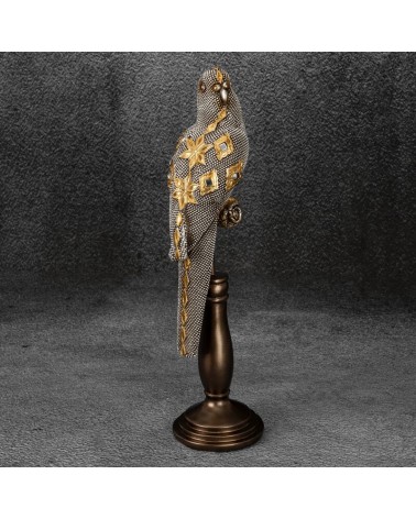 Figurka dekoracyjna 10x10x35cm Kali 1 srebrna/złota Eurofirany
