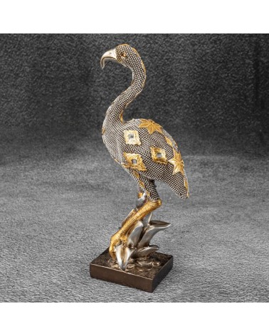 Figurka dekoracyjna 13x7x28cm Kali 1 srebrna/złota Eurofirany