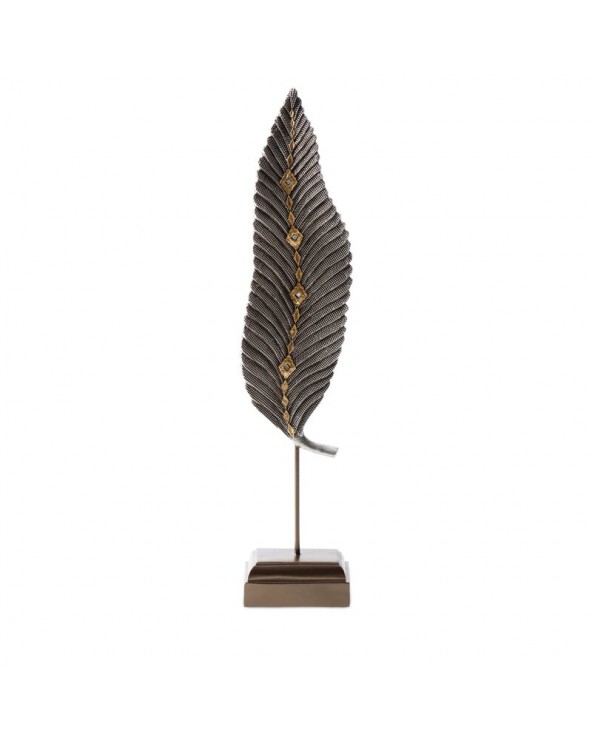 Figurka dekoracyjna 13x8x56cm Kali 1 srebrna/złota Eurofirany