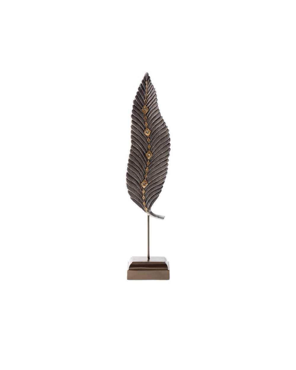 Figurka dekoracyjna 13x8x56cm Kali 1 srebrna/złota Eurofirany
