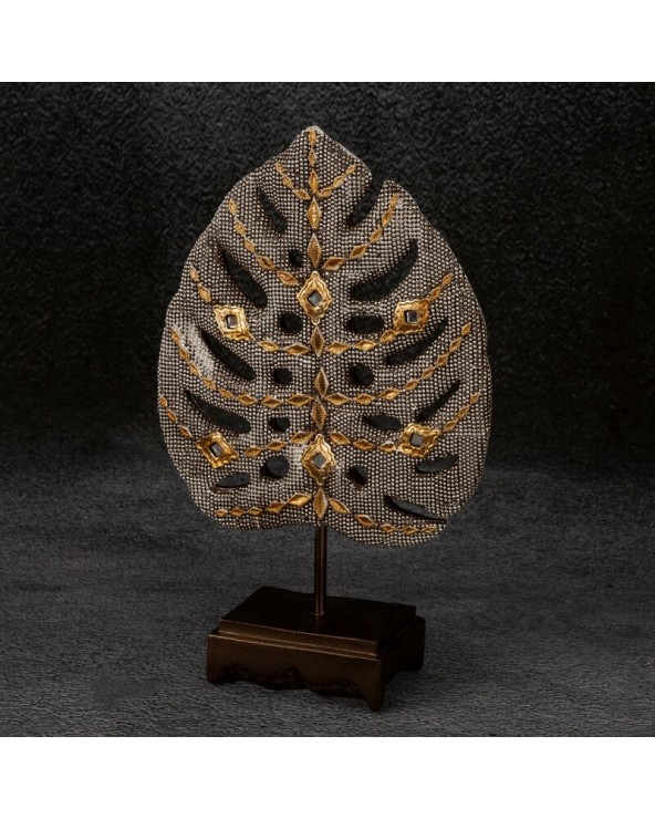 Figurka dekoracyjna 17x6x26cm Kali 1 srebrna/złota Eurofirany