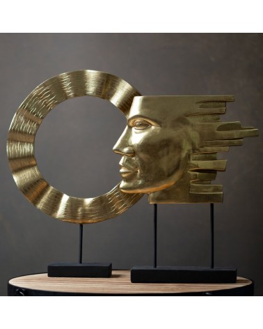 Figurka dekoracyjna 30x7x40cm Kali 2 złota/czarna Eurofirany