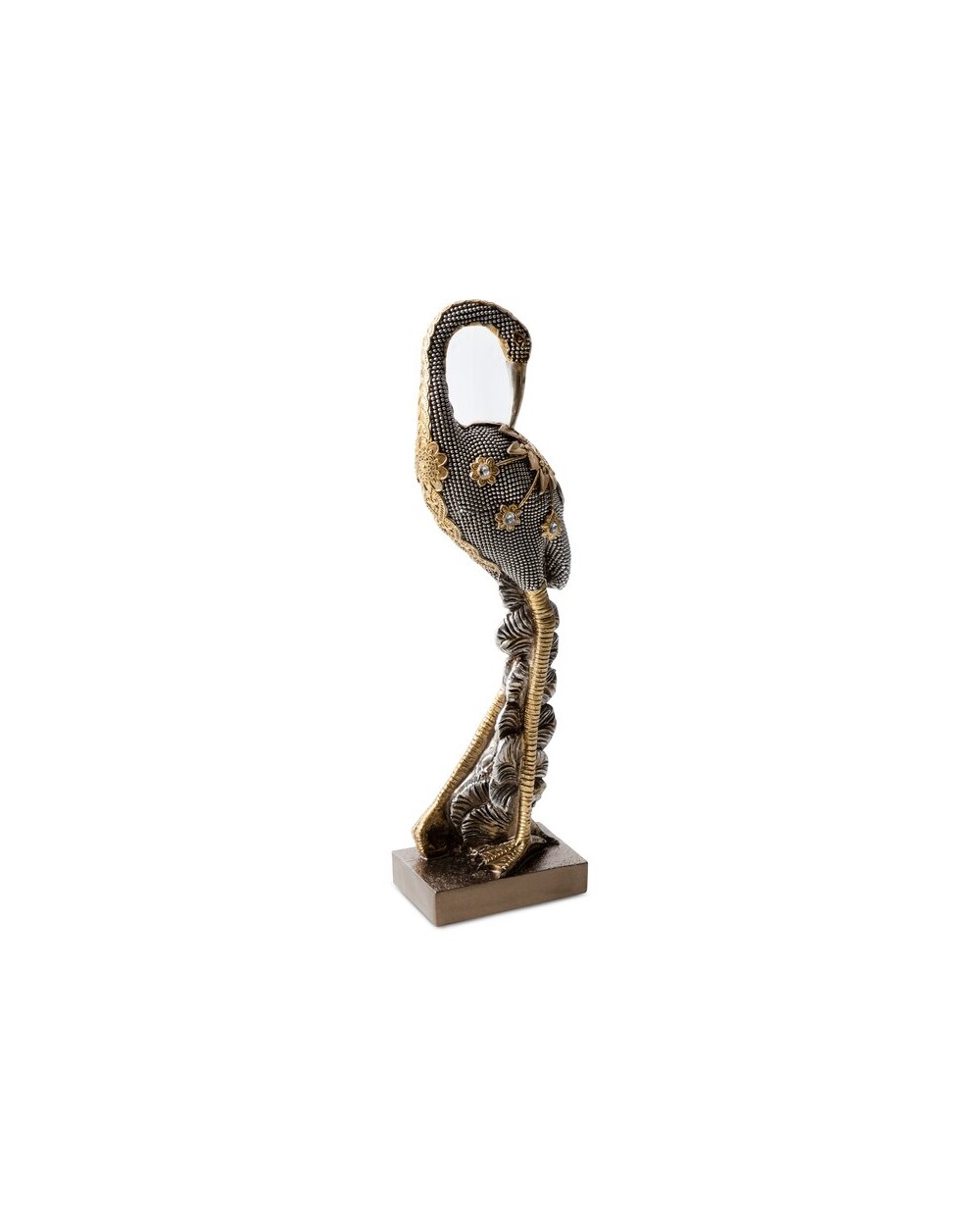 Figurka dekoracyjna 9x6x30cm Kali 3 srebrna/złota Eurofirany