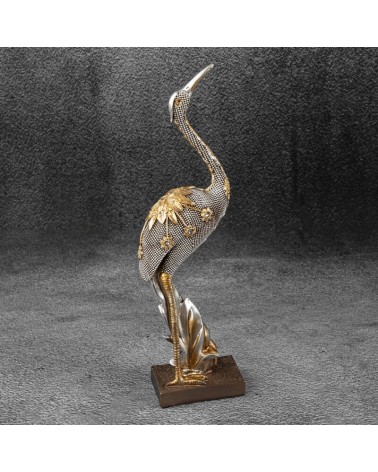 Figurka dekoracyjna 10x6x36cm Kali 3 srebrna/złota Eurofirany