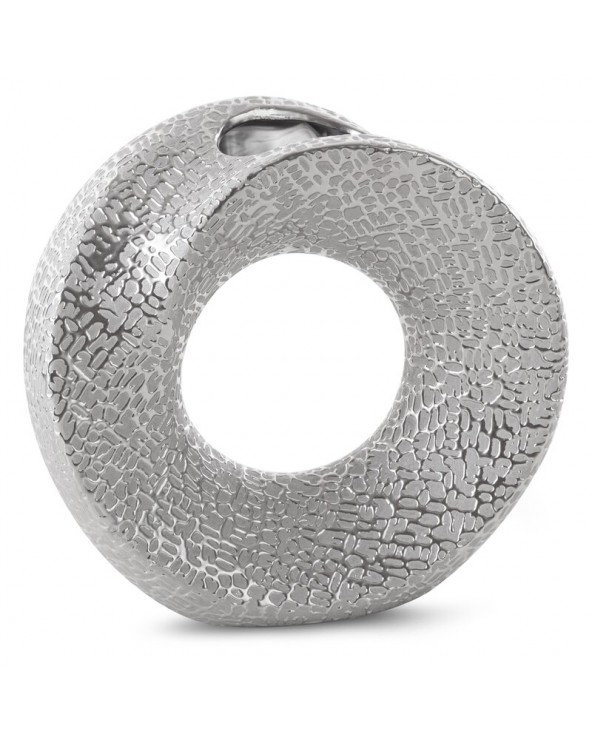 Wazon dekoracyjny 23x9x22cm Riso 4/6 srebrny Eurofirany