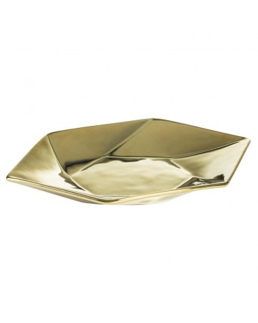 Patera dekoracyjna 35x20x4cm Musa/01 złota Eurofirany