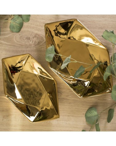 Patera dekoracyjna 35x20x4cm Musa/01 złota Eurofirany