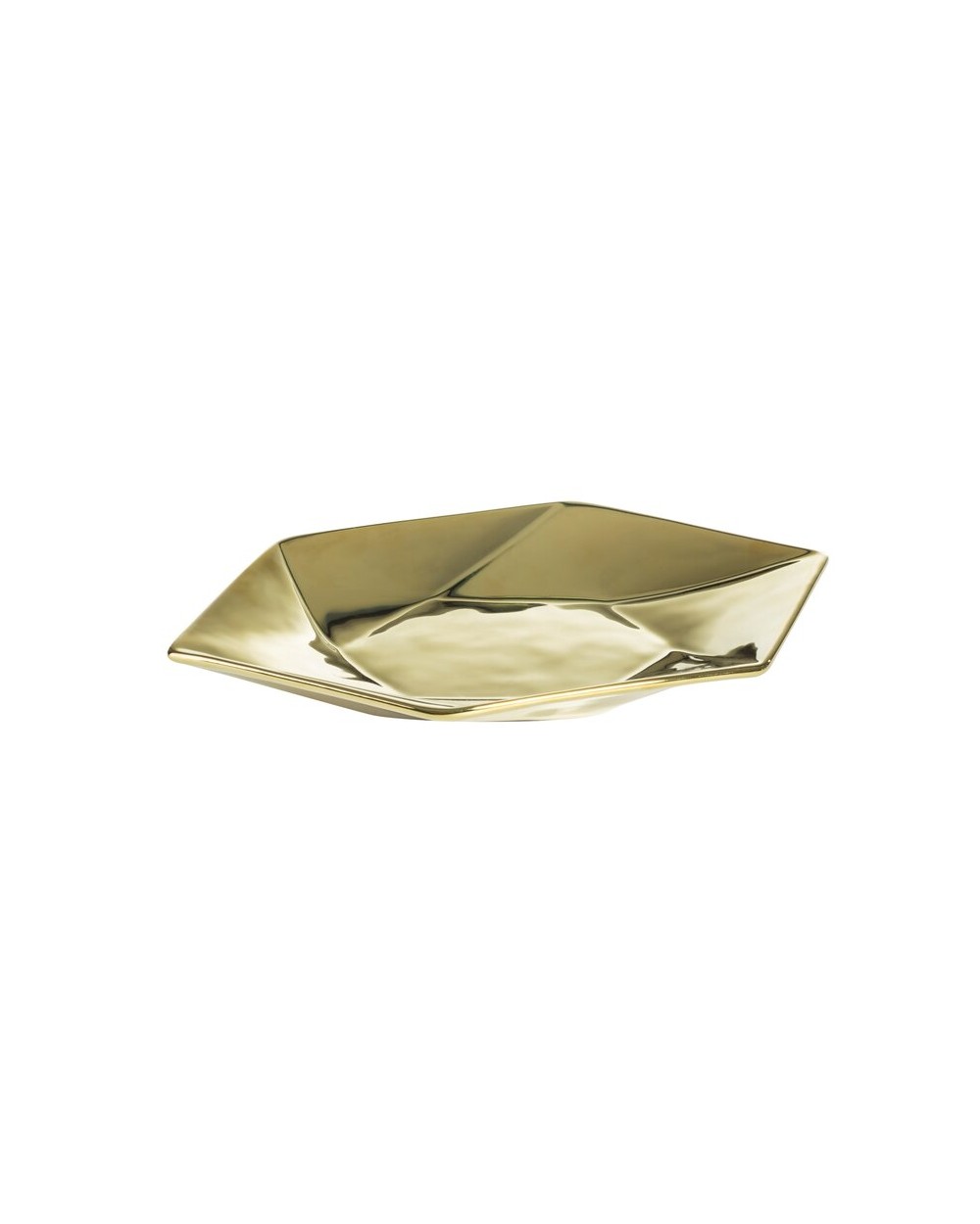 Patera dekoracyjna 30x17x3,5cm Musa/02 złota Eurofirany