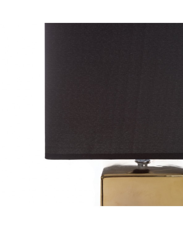 Lampa stołowa 25x18x50cm Brenda/1A czarna/złota Eurofirany 