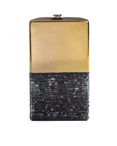 Lampa stołowa 25x18x50cm Brenda/1A czarna/złota Eurofirany 